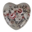 Decoration Heart Grey Pink 11x11x4 cm