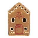 Décoration maison avec LED Marron Blanc 8x6x11 cm