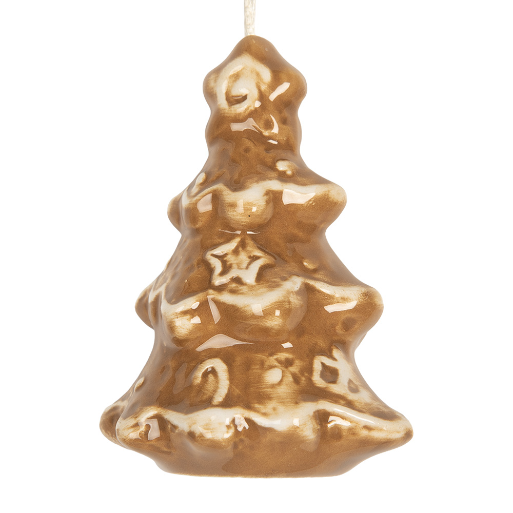 Decoratie hanger kerstboom 6x5x9 cm