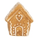 Kartenhalter Haus Braun Weiß 5x4x6 cm
