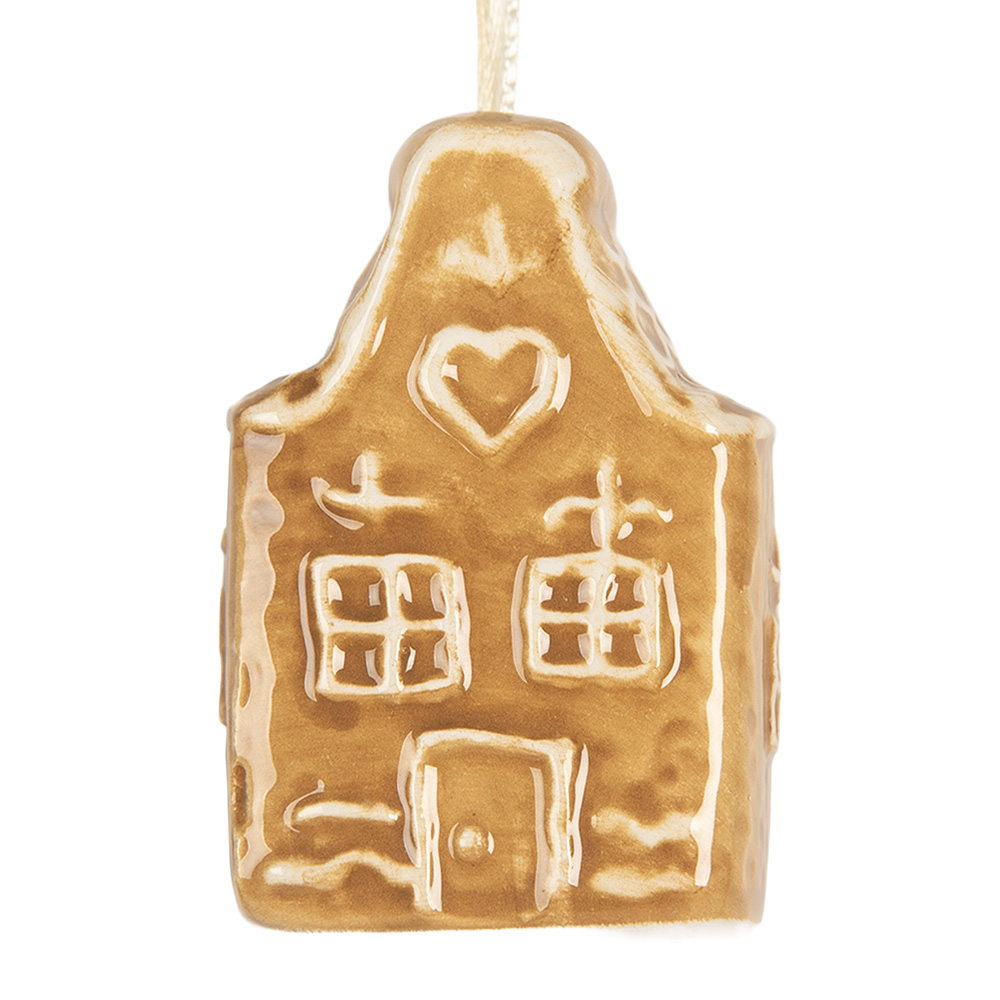 [6CE2353] Decoratie hanger huisje 4x3x6 cm