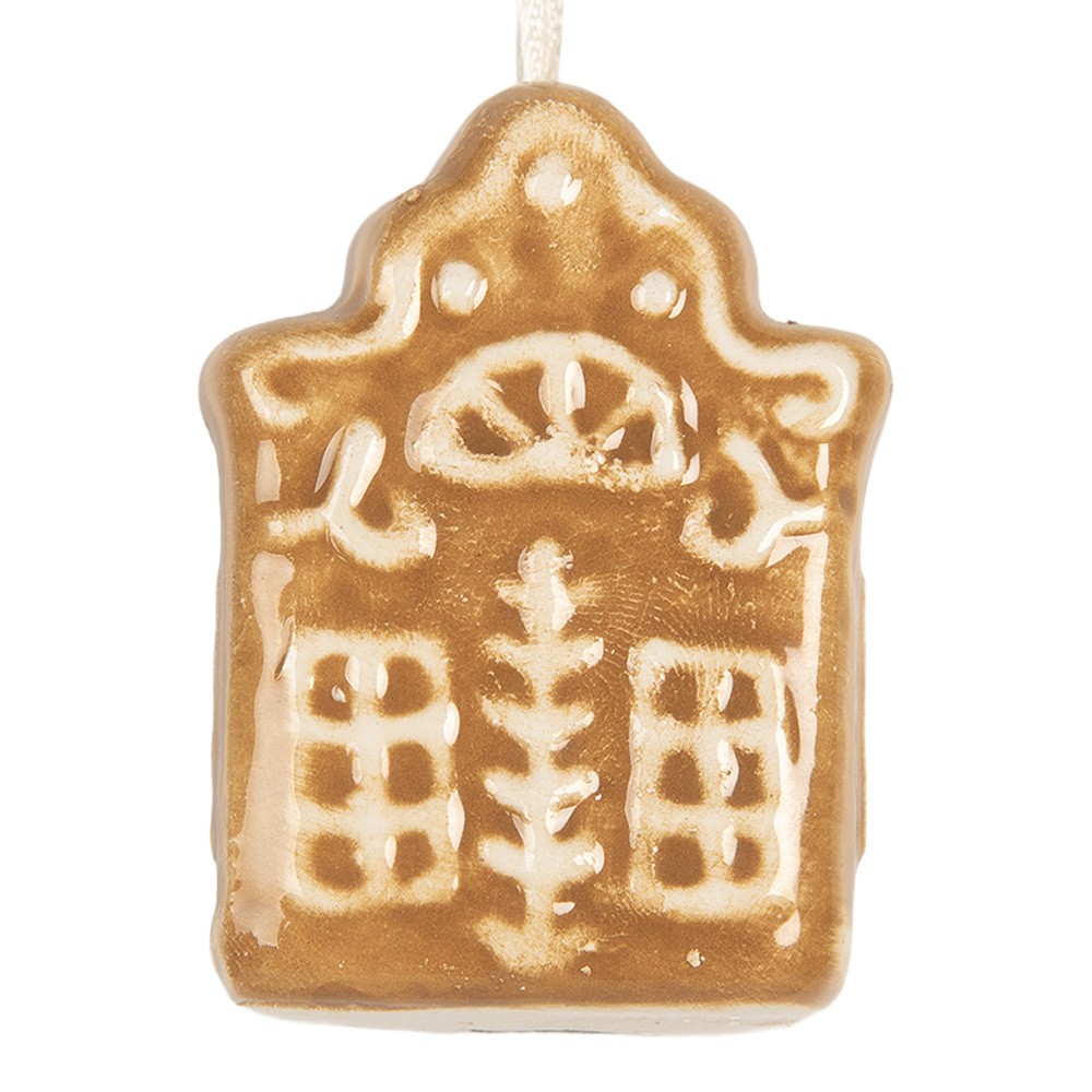 Decoratie hanger huisje 4x4x5 cm