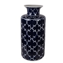 Vase Blau Weiß Ø 19x41 cm