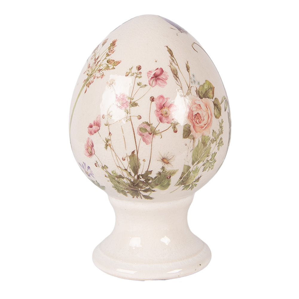 [6CE2401S] Decoratie ei op voet Ø 9x14 cm