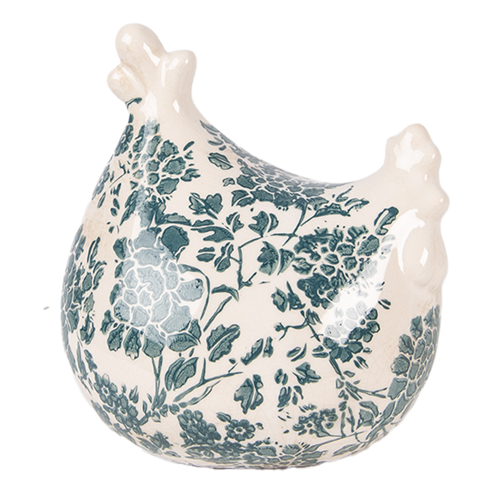 [6CE2406] Decoratie kip 12x11x13 cm