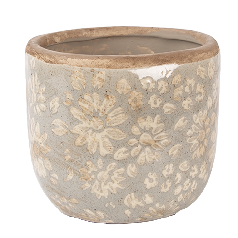 [6CE2409S] Decoratie bloempot Ø 10x9 cm