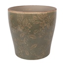 Pot de fleurs d'intérieur Vert Brun Ø 18x17 cm