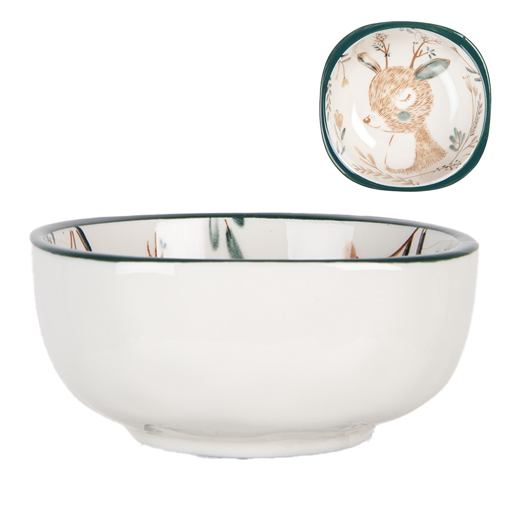 [6CEBO0071] Soup Bowl Beige Brown 10x10x5 cm / 125 ml