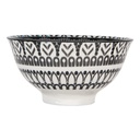 Soup Bowl White Black Ø 9x5 cm / 125 ml