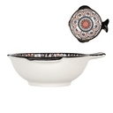 Soup Bowl White Black 15x14x5 cm / 200 ml