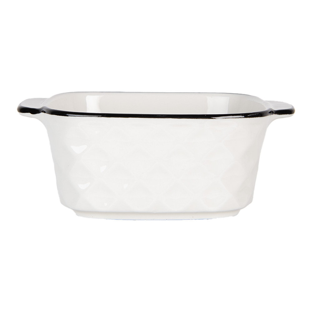 [6CEBO0097] Scodella Bianco Nero 15x12x5 cm / 400 ml