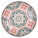 Geschirr Frühstuckteller Weiß Rot Ø 21x3 cm