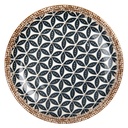 Crockery Breakfast Plates White Blue Ø 21x3 cm