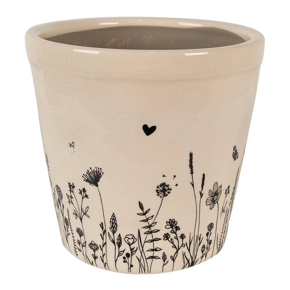 [6CEFAF0001XL] Decoratie bloempot Ø 21x20 cm