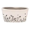 Decoratie bloempot 27x13x14 cm
