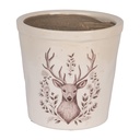 Flower Pot Inside Beige Brown Ø 17x16 cm