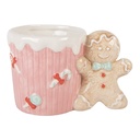 Mug Pink Brown 15x10x10 cm / 350 ml