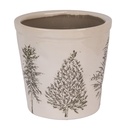 Blumentopf für Innen Beige Grün Ø 17x16 cm