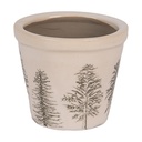 Blumentopf für Innen Beige Grün Ø 8x7 cm