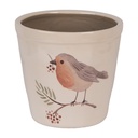 Pot de fleurs d'intérieur Beige Marron Ø 15x14 cm