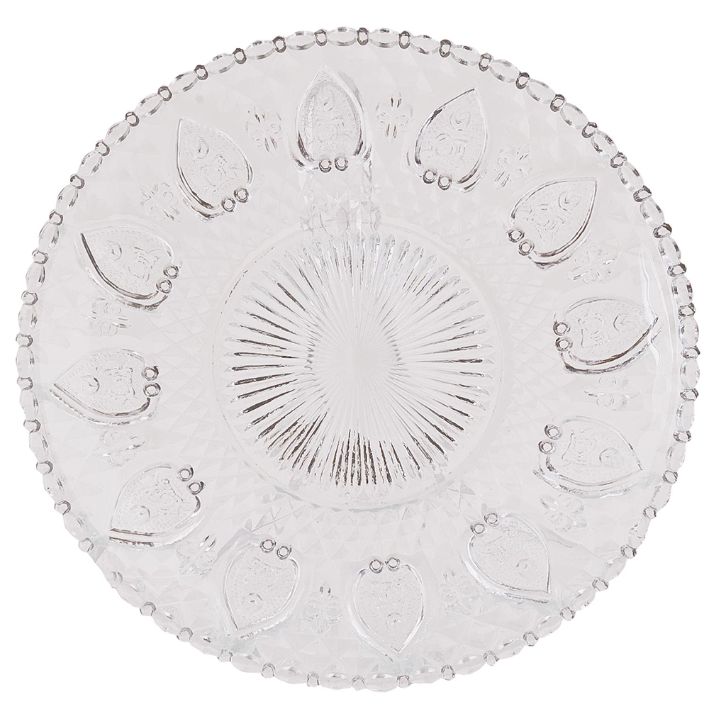 [6GL0225] Assiette pour le Petit Déjeuner Transparent Ø 20x1 cm