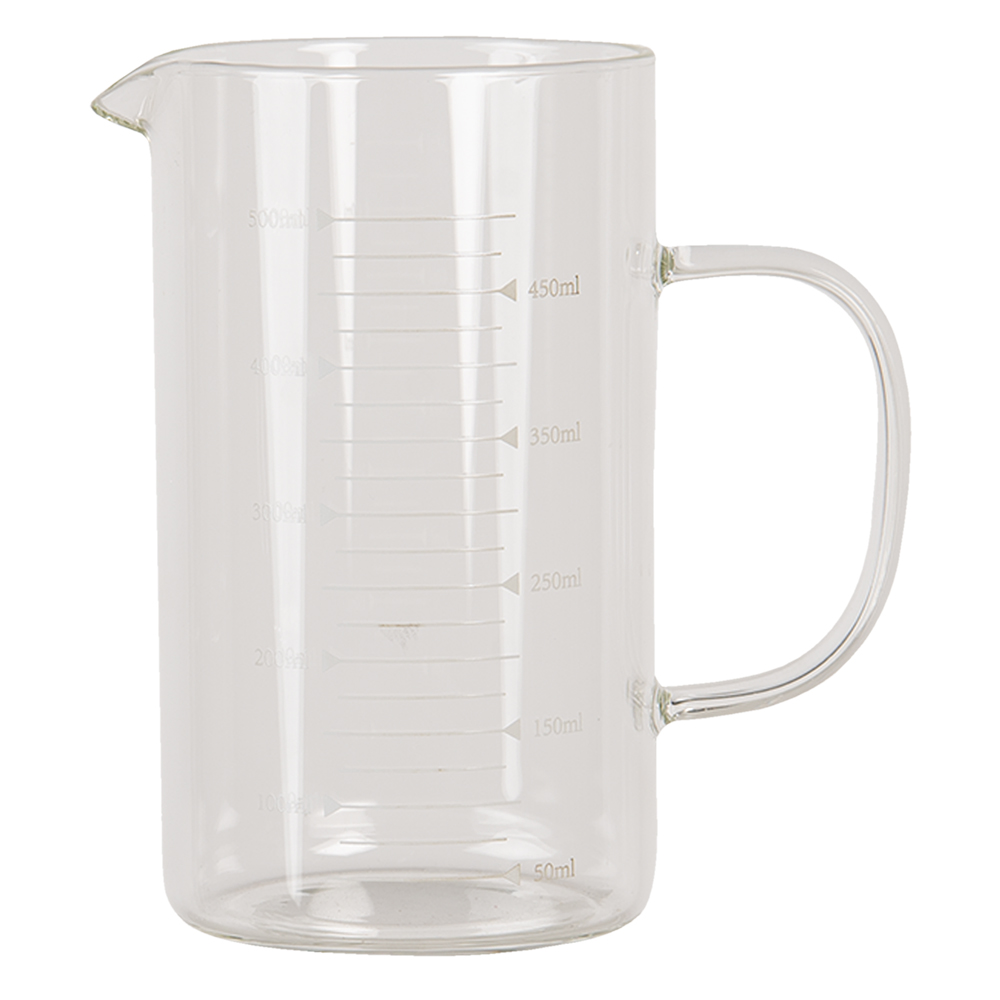 [6GL2926] Decorative Pitcher Transparent 13x8x14 cm / 500 ml
