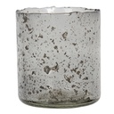 Glass Tea Light Houder Grey Ø 10x12 cm