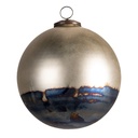 Weihnachtskugel XL Goldfarbig, Schwarz Ø 17x17 cm