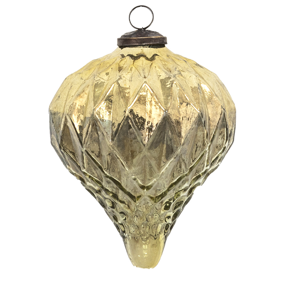 [6GL3650] Christmas Bauble Gold Ø 13x15 cm