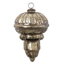 Christmas Ball XL Silver Ø 14x22 cm