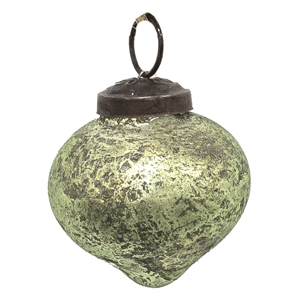 [6GL3661] Boule de Noël Vert, Marron Ø 5x5 cm