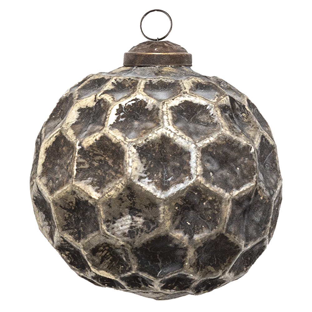 [6GL3690] Boule de Noël Cuivre, Marron Ø 10x10 cm