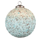 Boule de Noël XL Marron, Turquoise Ø 15x15 cm