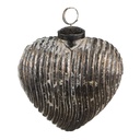 Weihnachtskugel Grau 11x5x12 cm
