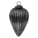 Palla di natale Nero Ø 9x14 cm