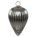 Boule de Noël XL Argent Ø 13x21 cm