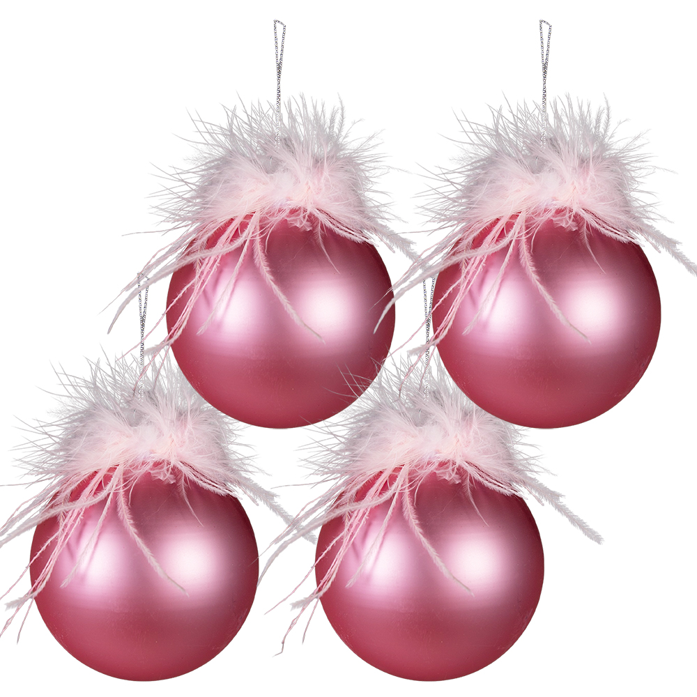 [6GL3940] Weihnachtskugel Ø 10x10 cm (set van 4)