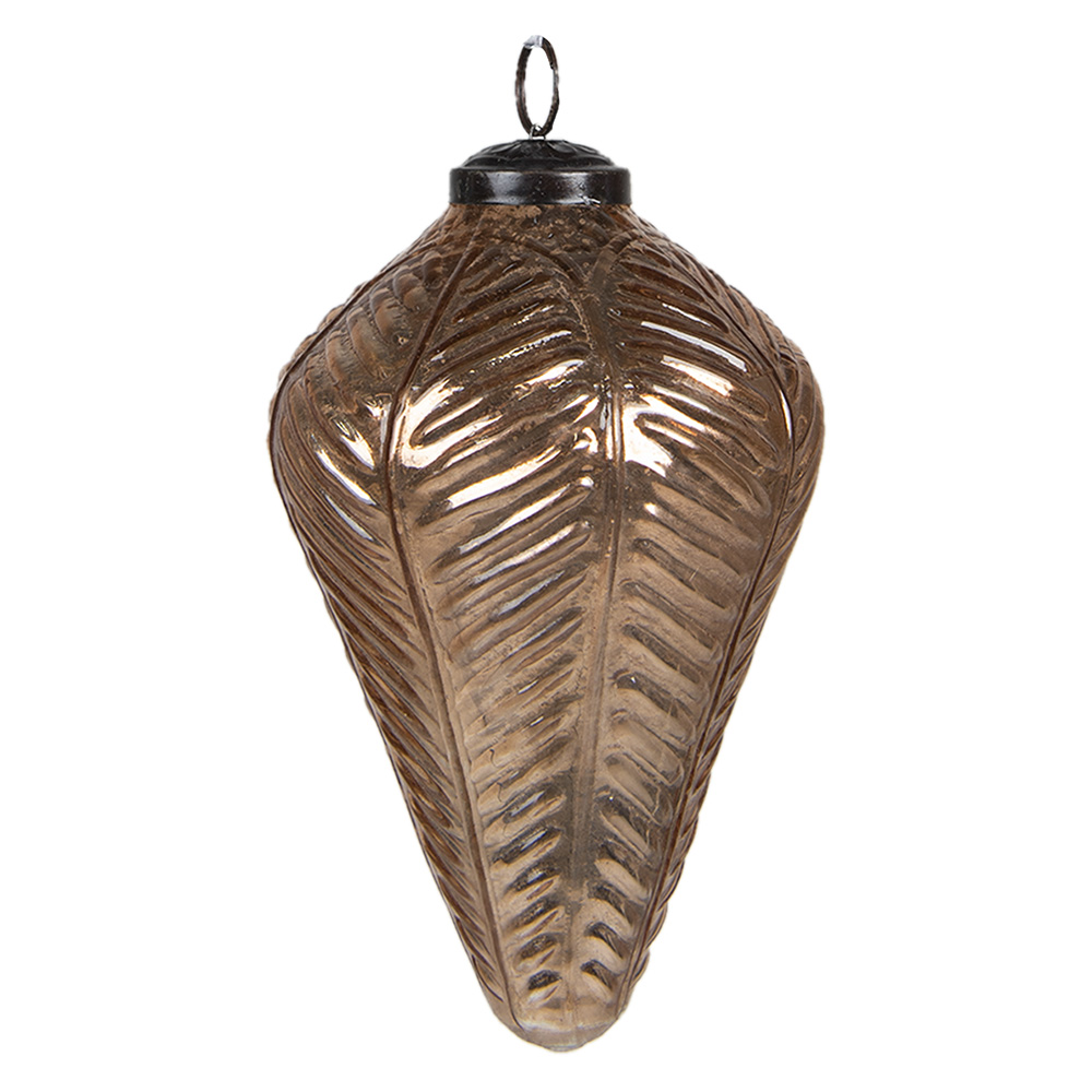[6GL4013] Weihnachtskugel XL Goldfarbig Ø 15x20 cm