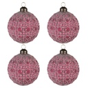 Boule de Noël Ø 8x8 cm (set van 4)