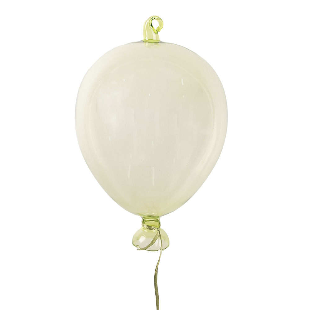 [6GL4437] Décoration ballon pendentif Vert Ø 7x14 cm