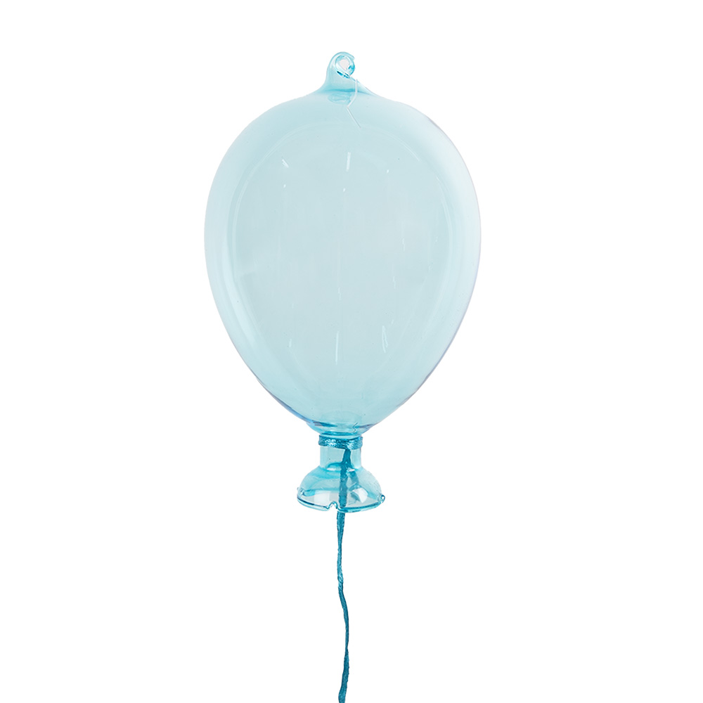 [6GL4438] Dekoration hänger Ballon Blau Ø 7x14 cm