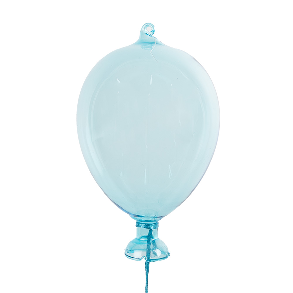 [6GL4440] Decorazione palloncino pendente Blu Ø 10x17 cm