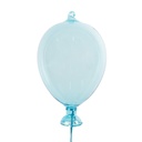 Décoration ballon pendentif Bleu Ø 10x17 cm
