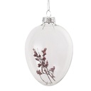 Décoration pendentif uf Transparent Ø 7x10 cm