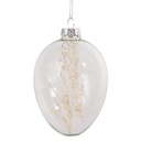 Decoratie Pendentif ei Ø 7x10 cm