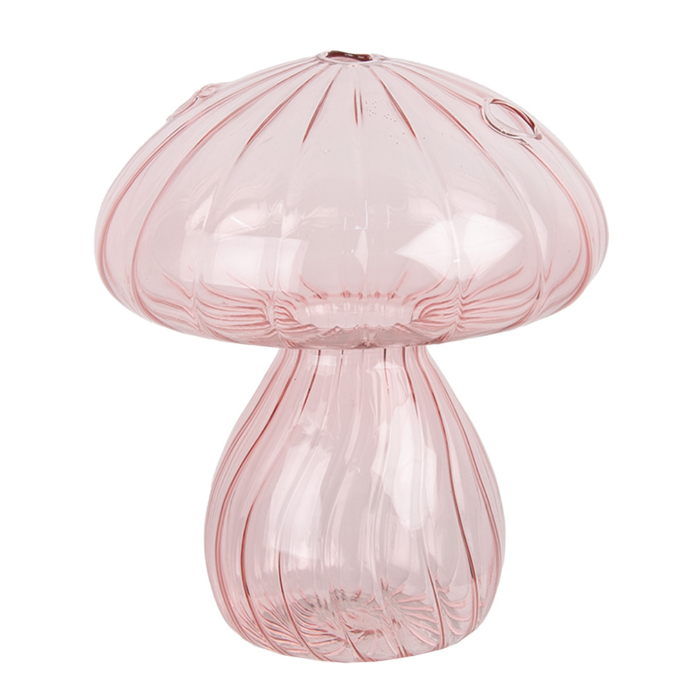 [6GL4474] Décoration Champignon Rose Ø 13x15 cm