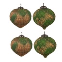 Christmas Balls Set of 4 Brown 27x26x13 cm / Ø 15x15 cm