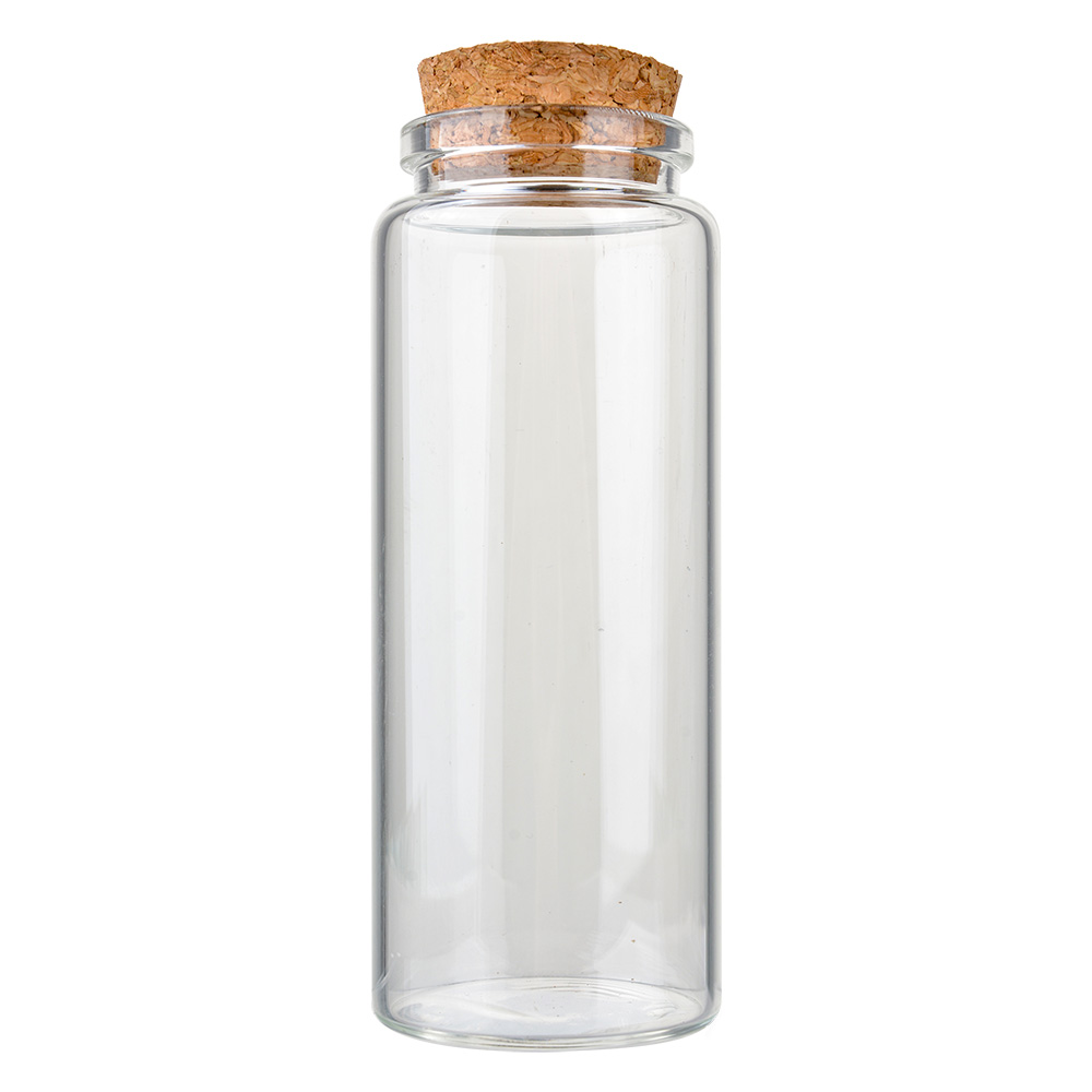 [6GL4912M] Storage Jar with Lid Transparent Ø 4x13 cm