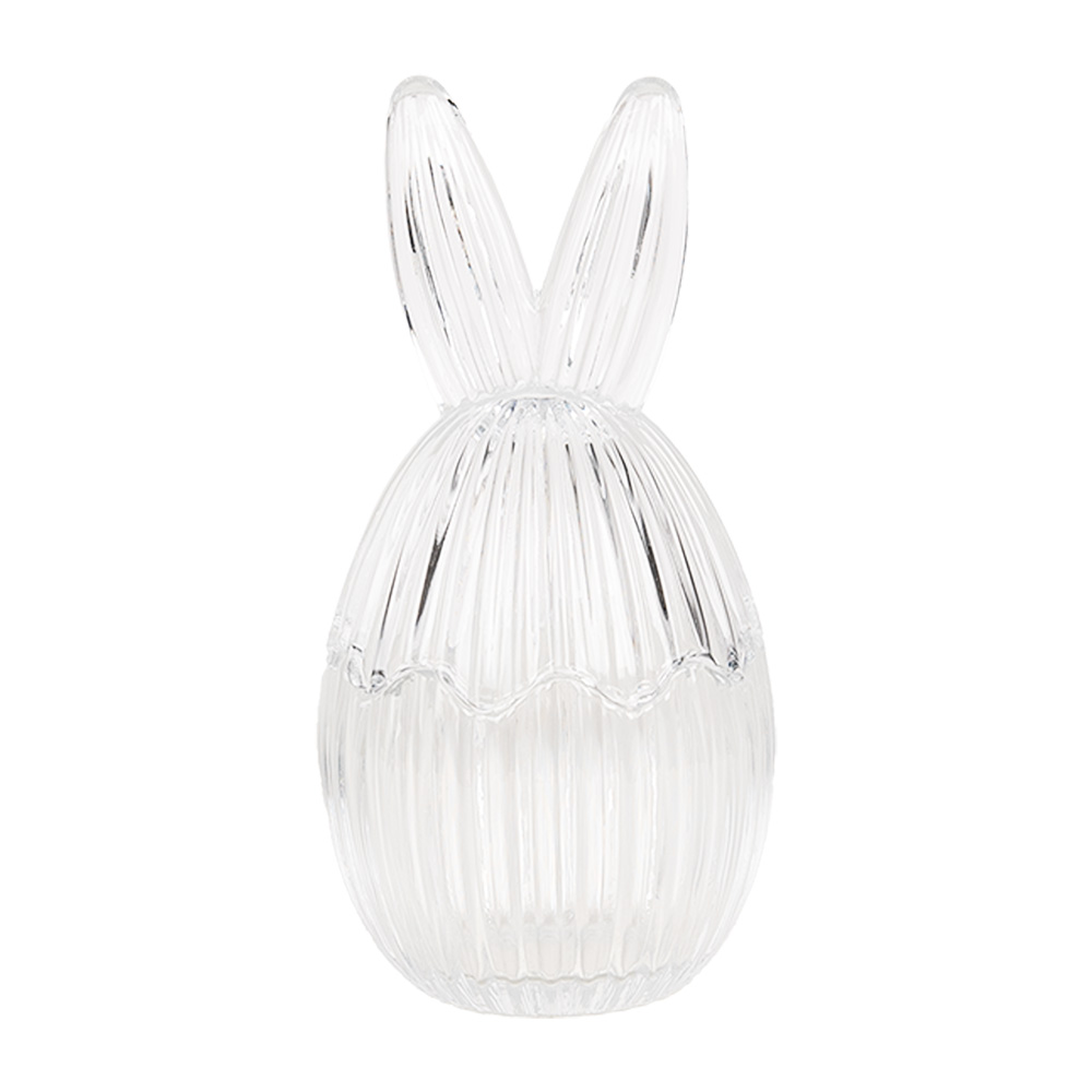 [6GL4917] Storage Jar with Lid Transparent Ø 9x17 cm
