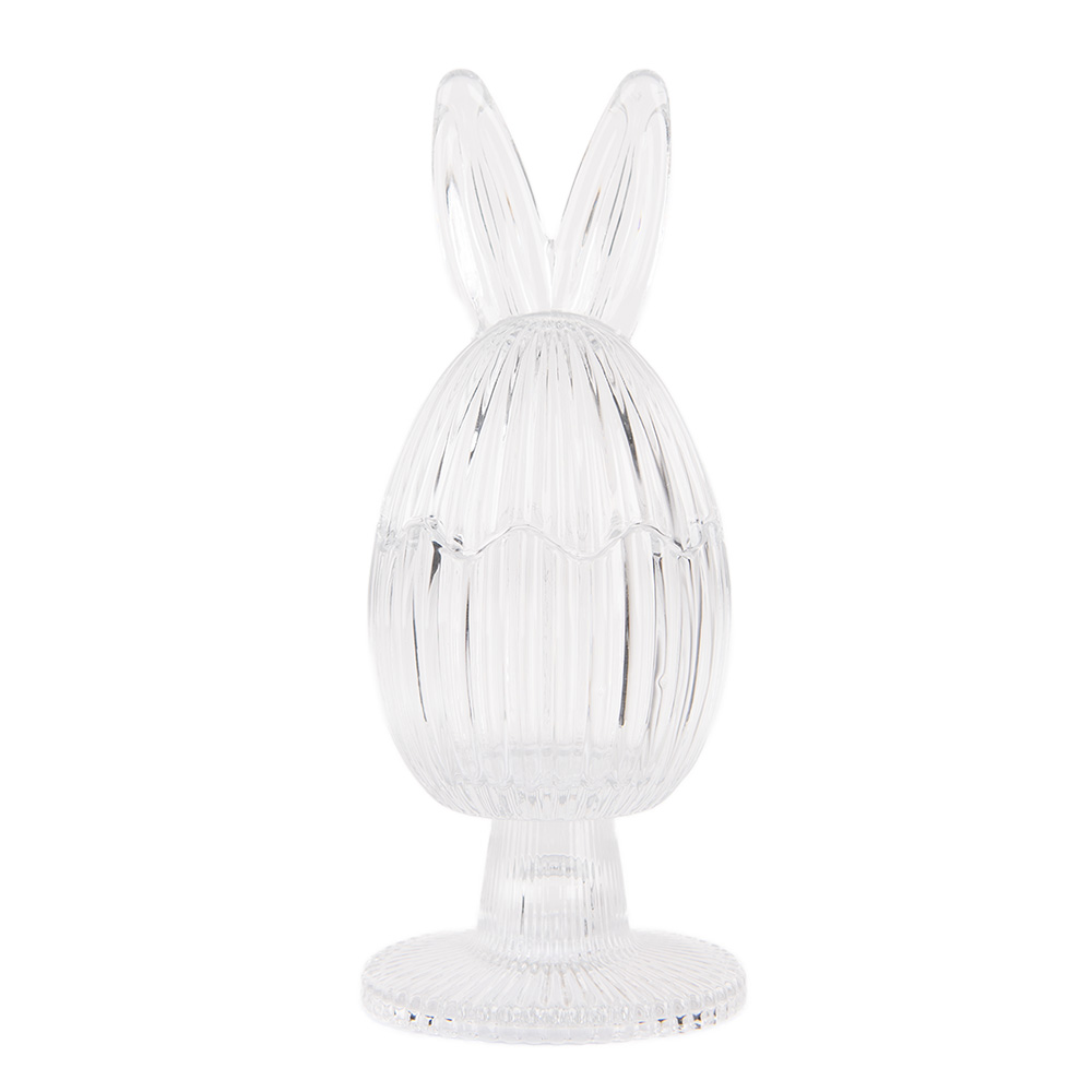 [6GL4927] Storage Jar with Lid Transparent Ø 9x22 cm